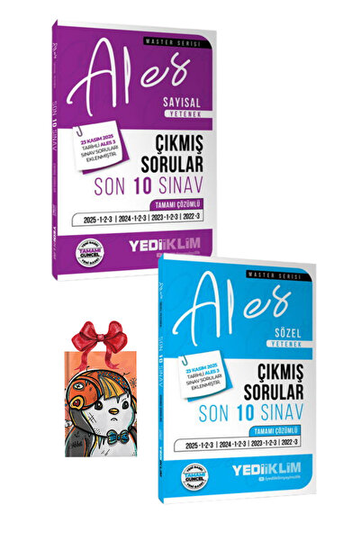 Yediiklim Yayınları 2026 ALES Sayısal Yetenek+Sözel Yetenek Tamamı Çözümlü So...