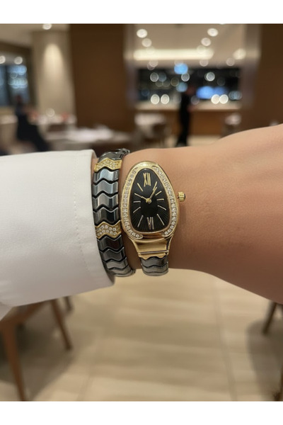 Leerybee New Season Women's Wristwatch with Snake Bracelet