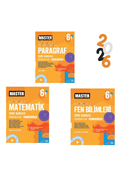İntro Yayınları Okyanus Yayınları 6. Sınıf Master Paragraf ve Matematik Fen B...