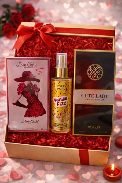 Asten 💝 Valentine's Day Gift Set – Lady Chérie, Vanilla Fizz & Cute Lady
