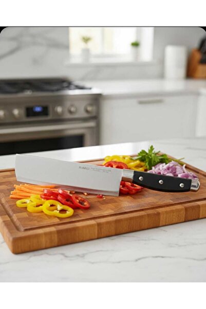 Home Nakiri Soyma Bıçağı Japon Şef Bıçağı Keskin Yüksek Karbonlu Paslanmaz Çe...