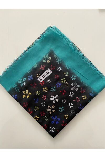 poloist Bougainvillea Pattern Cheesecloth Writing