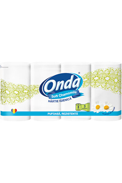 metalocasnice 2 sets of Toilet Paper, Onda Chamomile, 16 rolls, 3 layers