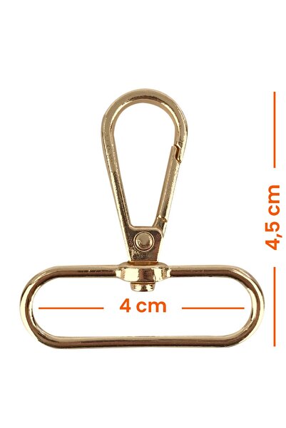 Melays 10 Pieces 4 cm Bag Strap Apparatus Spring Hook Accessory Material Meta...