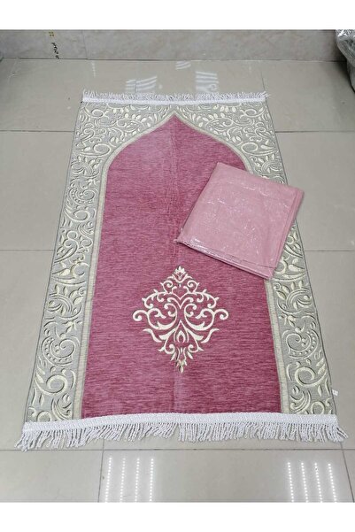 Gerenic Chanel prayer rug with open prayer shawl (prayer robe), rose cool fabric