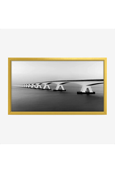 Tajridhome Bridge painting - Architectural structure - Gray tones - Serene - ...