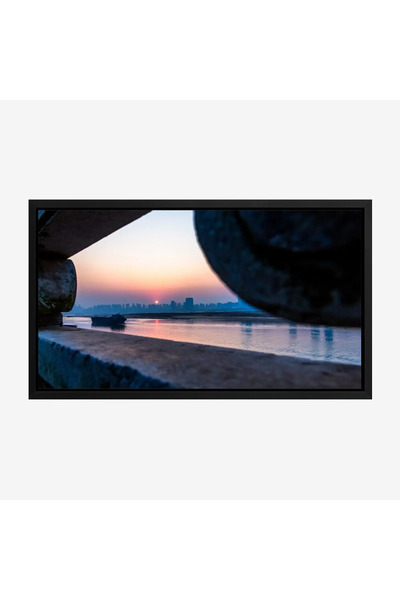 Tajridhome لوحة منظر ليلي - غروب الشمس - ألوان دافئة - هادئ - لوحات طبيعة - ل...