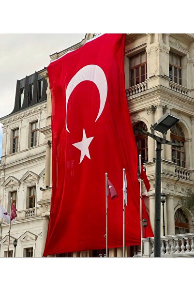 yıldızsan bayrak , flama üretimi 1995'ten beri 400 x 600 cm Alpaka Kumaş Türk...