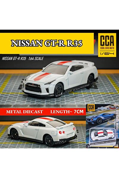 CCA Premium Series Nissan GTR (R35) Beyaz 1/64 Model Araba