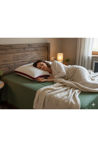 Generic Brand Soft Texture Viscose Cotton Pillow, Air-Conditioned Neck Support Pillow, Non-Sweating First-Class Bead Silicone.