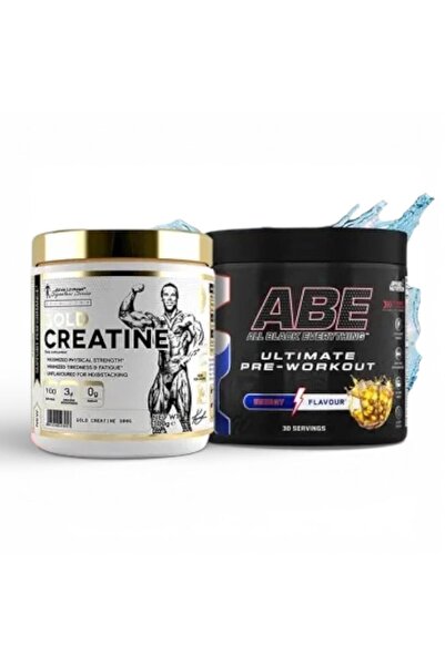 As Optimum Nutrition باقة القوة والتركيز (Gold Creatine + ABE Pre-Workout)