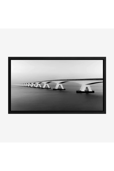 Tajridhome Bridge painting - Architectural structure - Gray tones - Serene - ...
