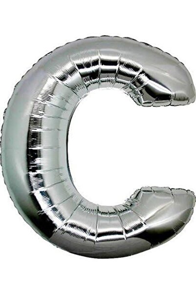 CAVAŞ sun hat Balon din folie argintie cu litera (C), 34 inch, 76 cm, compati...