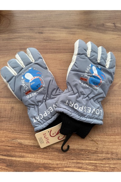 Blotch قفازات التزلج والثلج للأطفال ذات جودة مقاومة للماء ومبطنة باللون الرما...