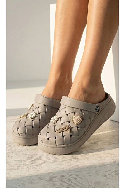 Altın Pabuç Papuci de damă Garden Beach Nurse - Aspect de răchită, cu accesor...