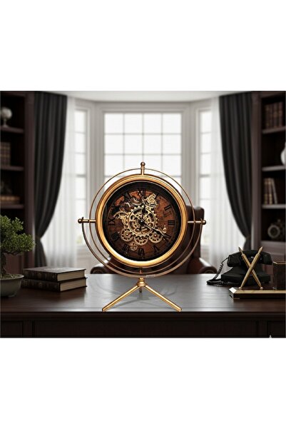 hediyeconcepti Luxury Industrial: Siyah & Gold Hareketli Mekanizmalı Ofis ve ...