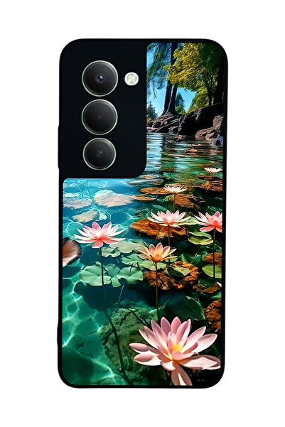 Aksel Kılıf متوافق مع هاتف Xiaomi Redmi 15 5G مطبوع، أسود غير لامع، سيليكون ن...