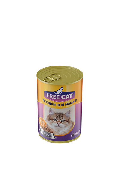 free cat Biftekli 400 Gr Konserve 12 Adet