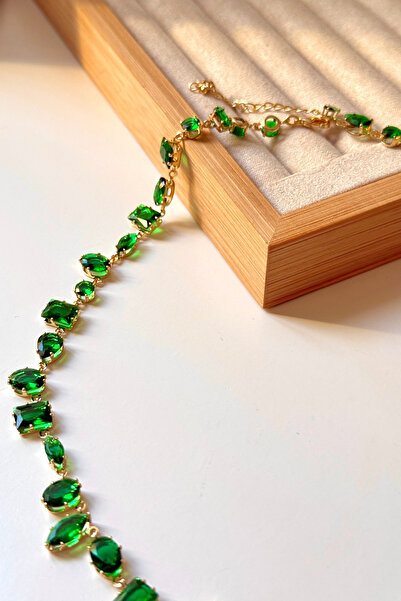 bacc Steel Non-Turning Gema Necklace with Zircon Stone Women's Necklace Bcyj-...