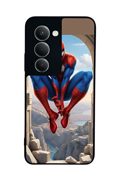 Aksel Kılıf متوافق مع هاتف Xiaomi Redmi 15 5G مطبوع، أسود غير لامع، سيليكون ن...