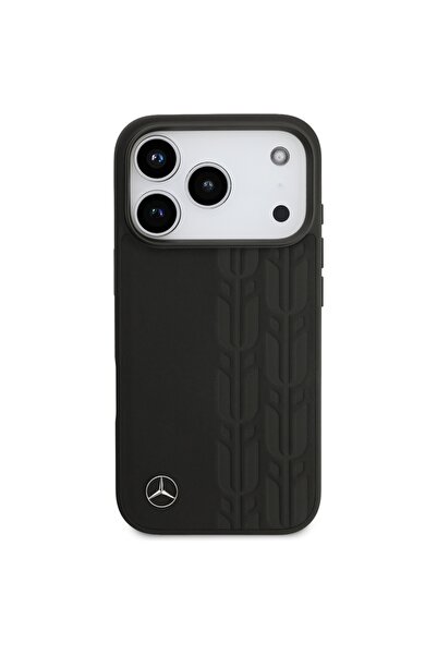 Mercedes Benz Θήκη Mercedes Leather MagSafe για iPhone 17 Pro - Μαύρη