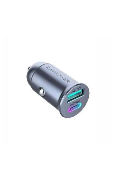RavPower 65W Mini Car Charger with USB-C and USB Port