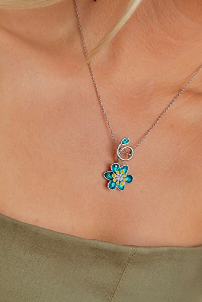 bacc Idyllia Series Necklace Blue Flower Necklace Bcyj-251027