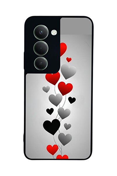 Aksel Kılıf متوافق مع هاتف Xiaomi Redmi 15 5G مطبوع، أسود غير لامع، سيليكون ن...