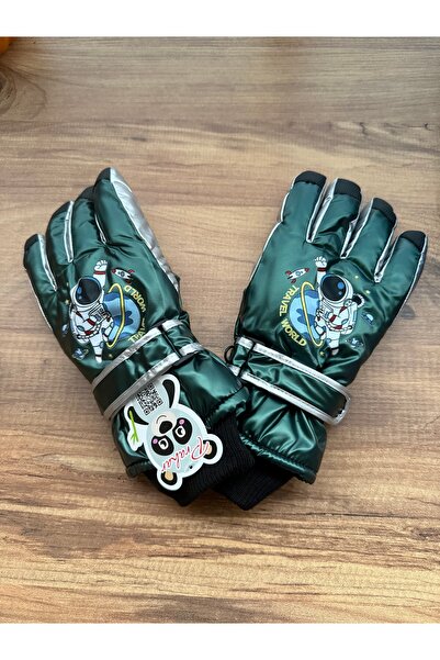 Blotch Astronaut Pattern Waterproof Quality Elastic Khaki Color Lined Childre...