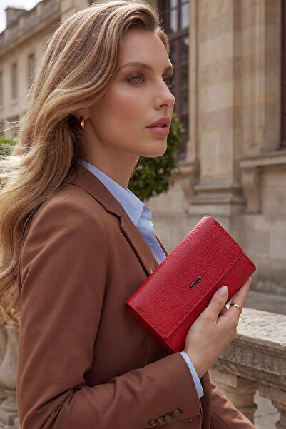 Grande Genuine Leather Red Stylish Wallet