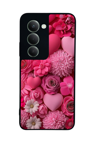 Aksel Kılıf متوافق مع هاتف Xiaomi Redmi 15 5G مطبوع، أسود غير لامع، سيليكون ن...