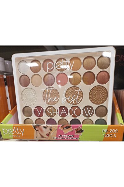 Pretty Makyaj paleti 32 li The Best Eyeshadow Highlighter ve Göz farı