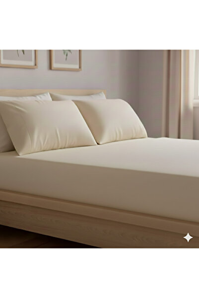 Alpateks Home 100% Cotton Satin 120X200+30 cm Fitted Sheet Set