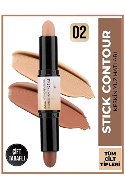 SİBELA BEAUTY GÜZEL GÖRMEK GÜZEL DÜŞÜNDÜRÜR Highlight Contour Stick, Çift Tar...