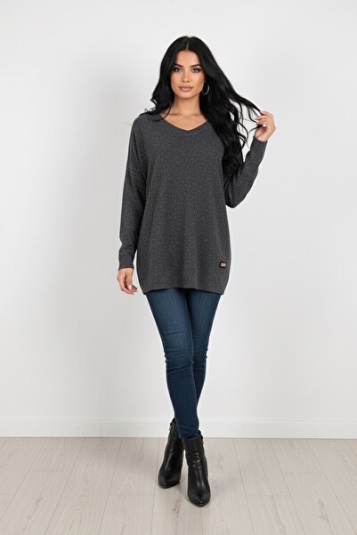 MADE İN ITALY İtalyan Model Triko Tunik Bluz