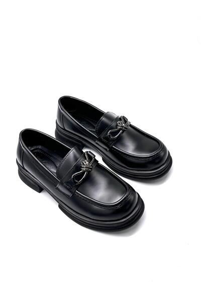 KİNDEP Buckle Detailed Poly Light Sole Günküh Women's Shoes Black