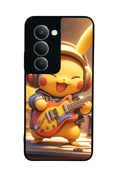 Aksel Kılıf متوافق مع هاتف Xiaomi Redmi 15 5G مطبوع، أسود غير لامع، سيليكون ن...