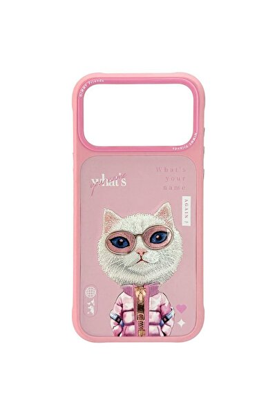 Nimmy Carcasă drăguță și cool 2.0 pentru iPhone 17 Pro Max - Roz