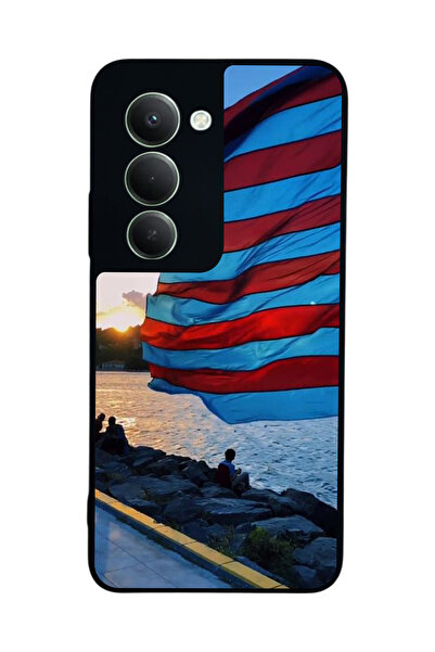 Aksel Kılıf متوافق مع هاتف Xiaomi Redmi 15 5G مطبوع، أسود غير لامع، سيليكون ن...