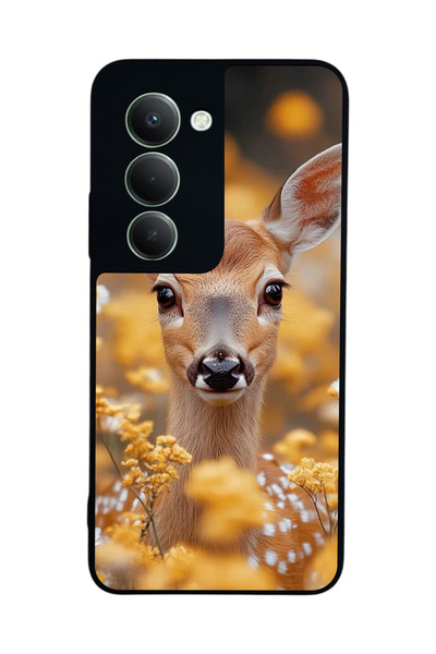 Aksel Kılıf متوافق مع هاتف Xiaomi Redmi 15 5G مطبوع، أسود غير لامع، سيليكون ن...