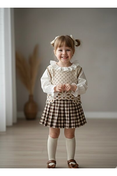 Kids Ekose etekli takım