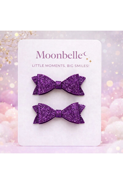 Moonbelle مشبك بريق الجمشت الأرجواني اللامع