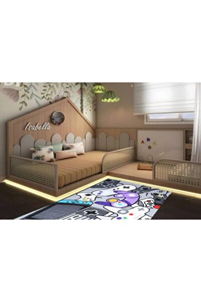 Or سجادة مطبوعة برسومات ألعاب الأطفال، مقاس 100 × 150 سم