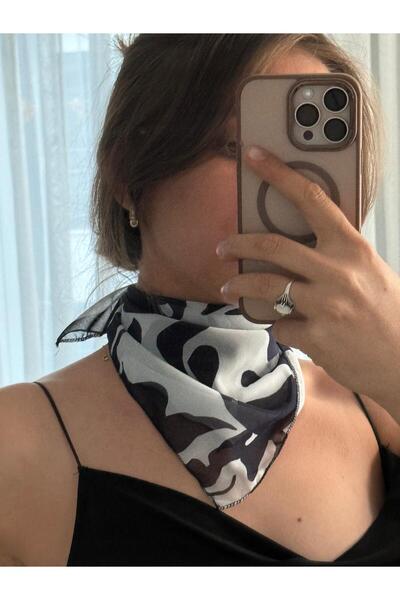 Tüko Store Colorful Patterned Chiffon Scarf