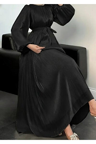 PERADO Belted Balloon Sleeve Dress Evening Dress