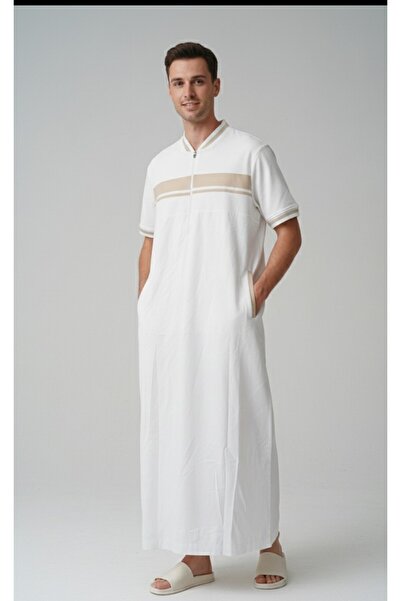 ARDSU Kandura / Kaftan alb pentru bărbați, de designer –