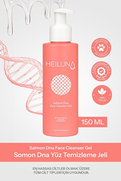 Heiluna Somon DNA Yüz Temizleme Jeli | Aloe Vera & Niasinamid | 150 ml
