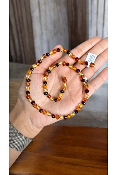 Kehribarkolyecimm Multicolor damla kehribar yetişkin kolye