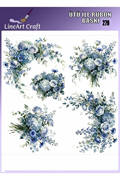 LİNEART Ütü ile Rubon Baskı Transfer No:RB279-30x30cm