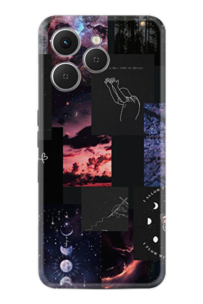 TECNO Spark 40 (Km5n) Kılıf Boutique Baskılı Resimli Ay Pattern Pcode -030